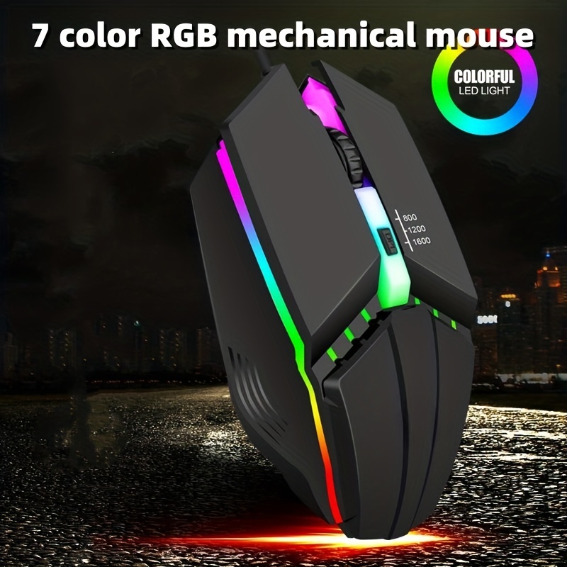 Buy Mouse, RGB Backlight High Accuracy Ergonomic Structure 8