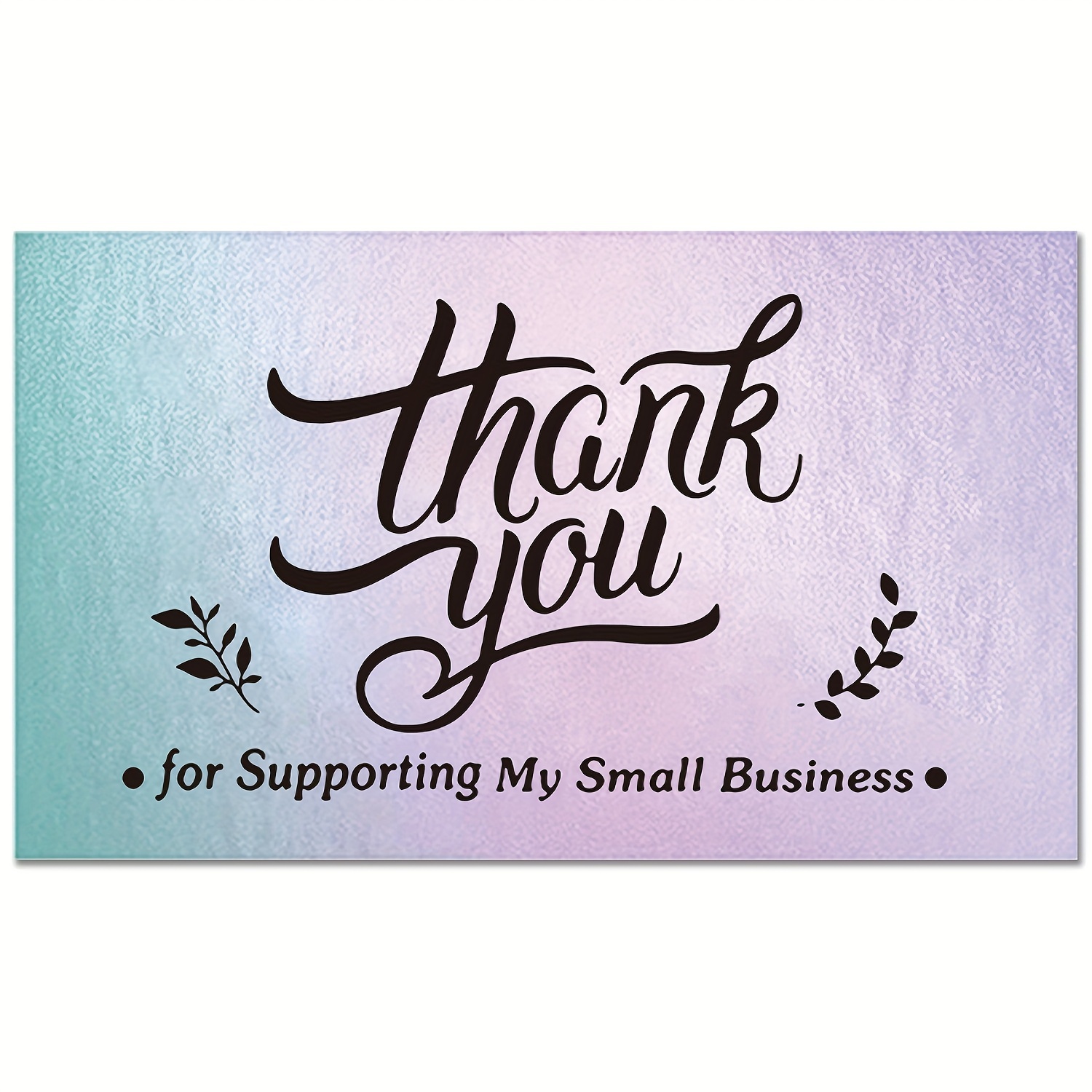 Laser Thank You Cards Thank You For Supporting My Small - Temu