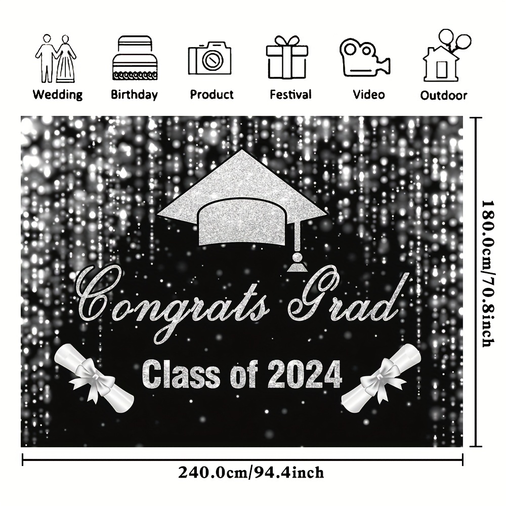 GLITTER, Graduation decorations 2024, Graduation Centerpieces