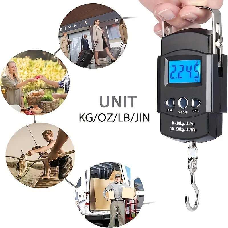 ZURU BUNCH Digital Hanging Fishing Scale and Tape Measure with
