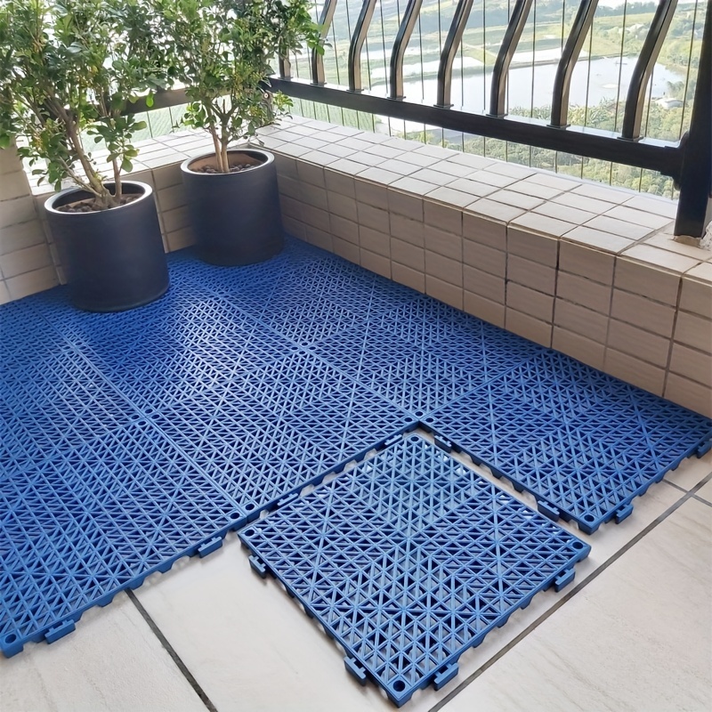 Non-slip Grid rubber mat for outdoor Robust model