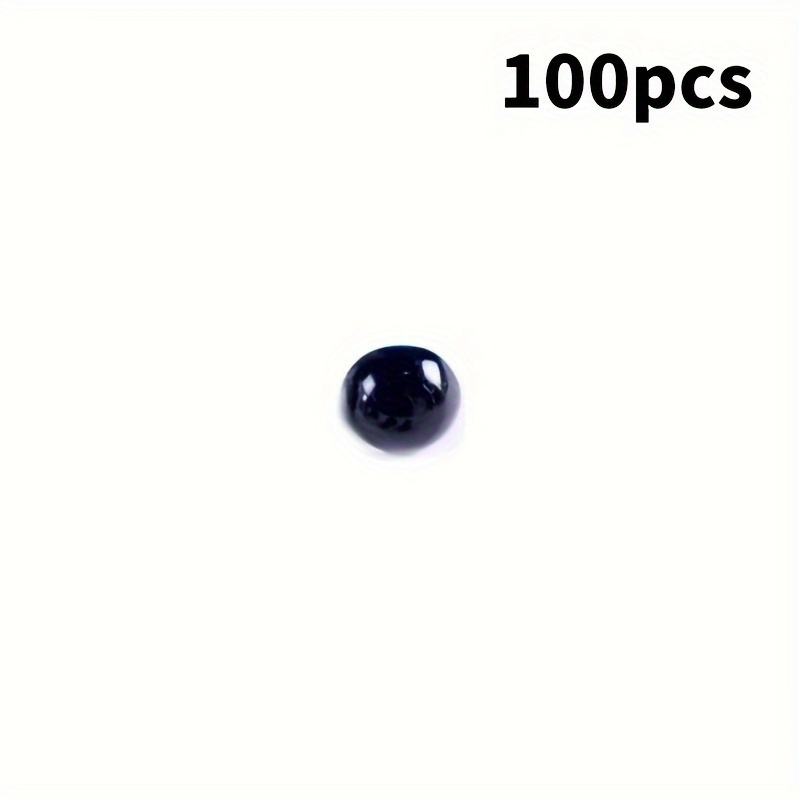 100PCS 6mm-12mm Black Plastic Safety Eyes For Toys Diy Kit