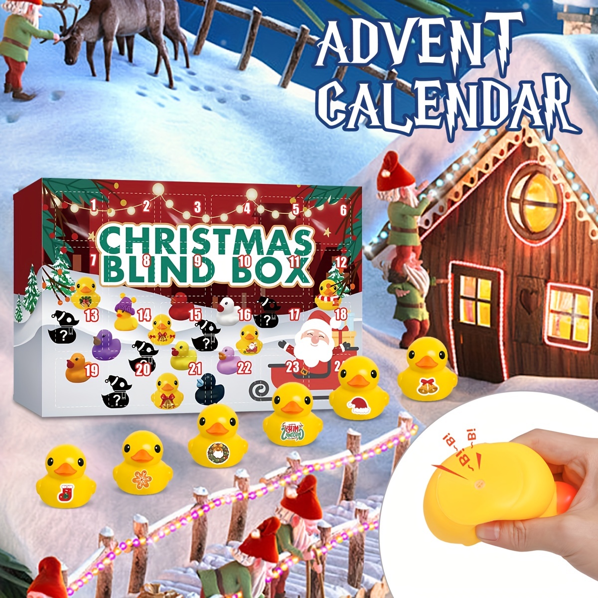 Christmas Gift Box Diy Countdown Advent Calendar Box Poked - Temu