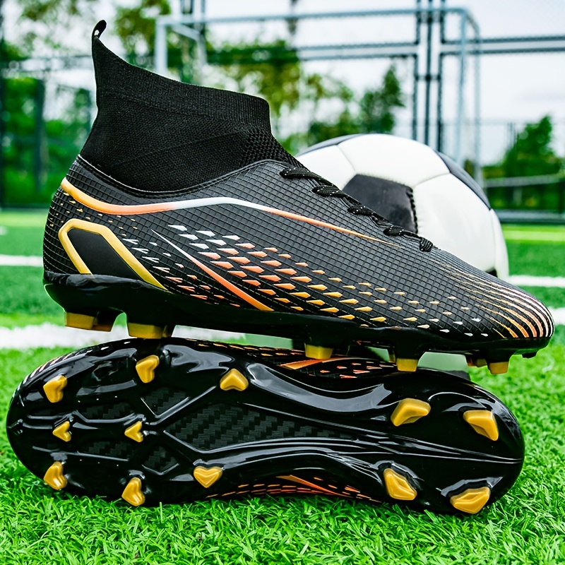 Men's High Top Non Slip Football Cleat Spikes Professional - Temu