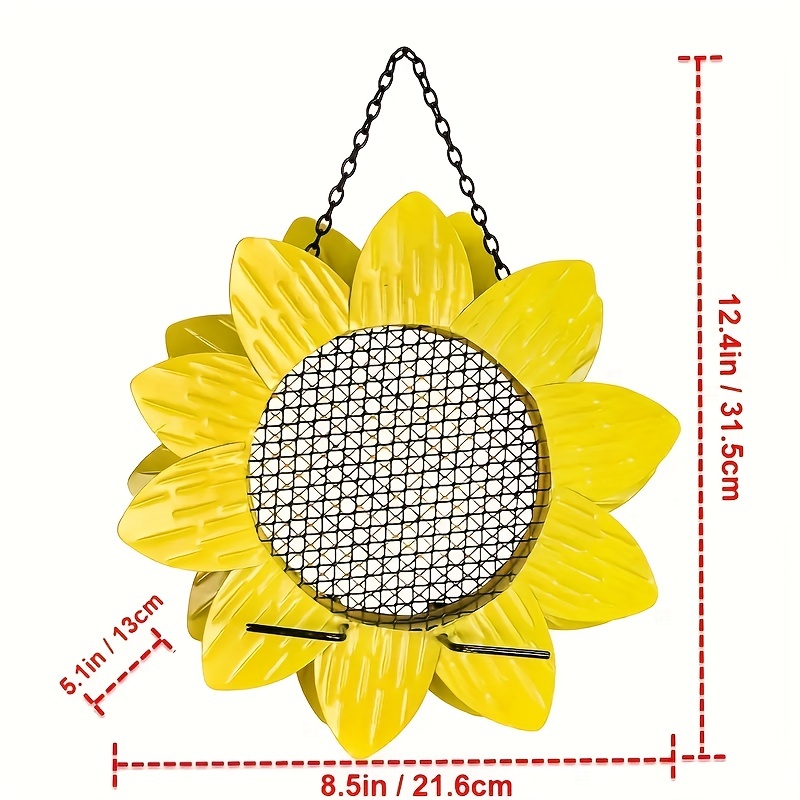 1pc Suspendu Tournesol Design Mangeoire Pour Oiseaux Extérieur Rouille  Jardin Art Métal Mangeoire Pour Oiseaux Mangeoire Pour Oiseaux Sauvages  Maille Écureuil Baffle Extérieur Jardin Décoratif Arbre Crochet - Temu  Belgium