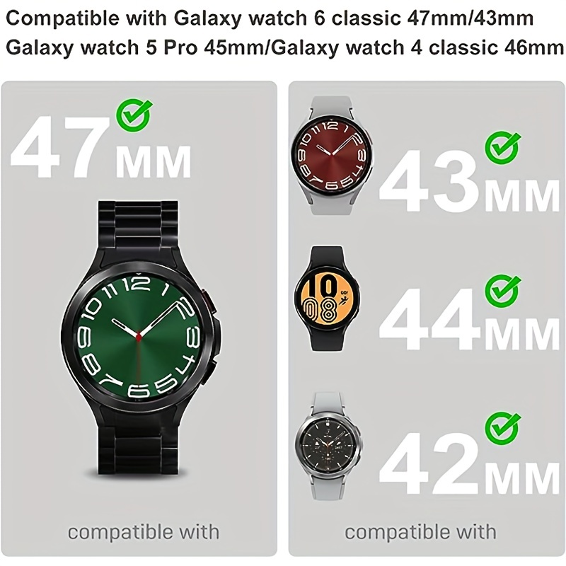Titanium Band For Samsung Galaxy Watch 6 43/47mm 5 Pro 45mm 4 40/44mm Strap