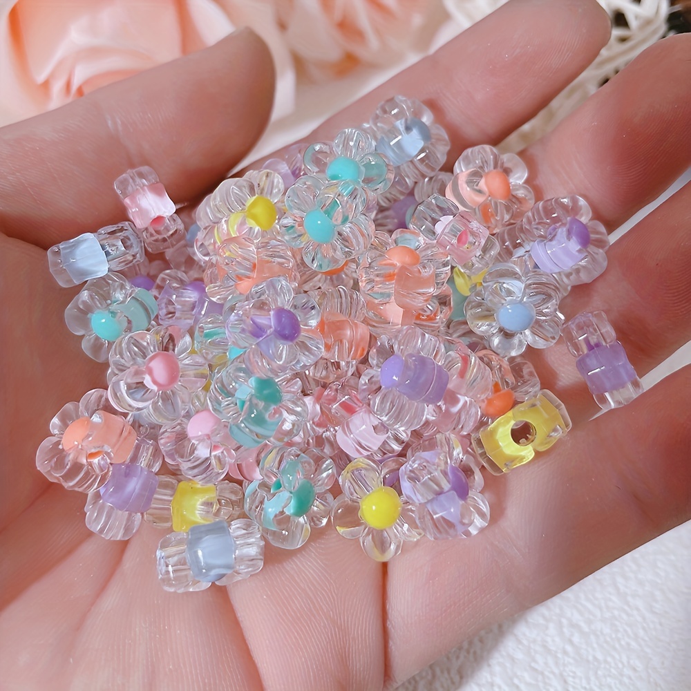 Acrylic Beads Diy Crystal Acrylic Beads Jewelry Making Kit - Temu