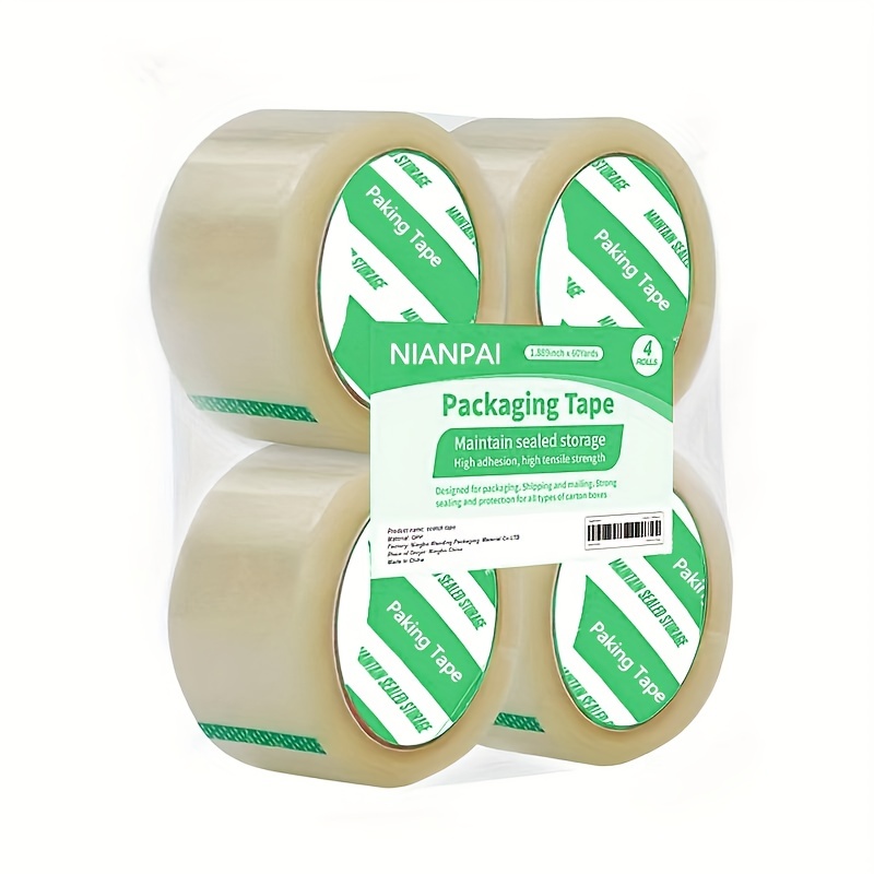 2 inch x 110 Yards Red Color Carton Box Sealing Packing Packaging Tape 2 Mil Thick 12 Rolls, Size: 2 x 110 Yards