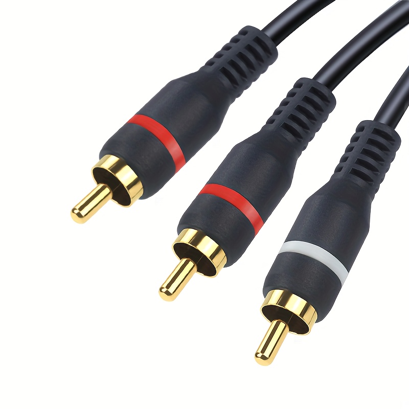 RCA Cables 2ft - RCA to RCA Cable Shielded 2 RCA Audio Cable for Home  Theater, HDTV, Amplifiers, Subwoofer, Car Audio, Speakers,Audio Mixer