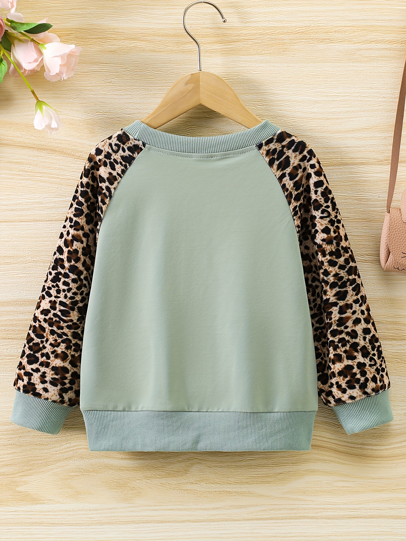 Girls leopard print on sale sweater