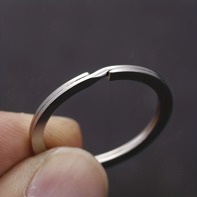 TEHAUX 50Pcs Key Ring Keychain Key Holder Split Rings for Jewelry Making  Key Chain Rings for Crafts keyrings for car Keys Retro keyrings Accessories