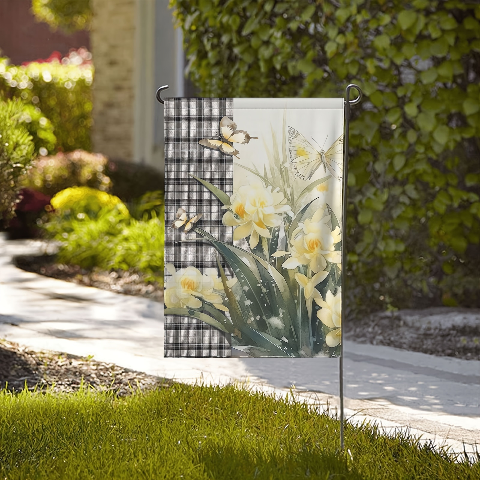 Studio M Gartenflagge 'Flaggen Und Blumen' – 31,8 X 45,7 Cm, SolarSilk Polyester, Wetterfest & Farbecht