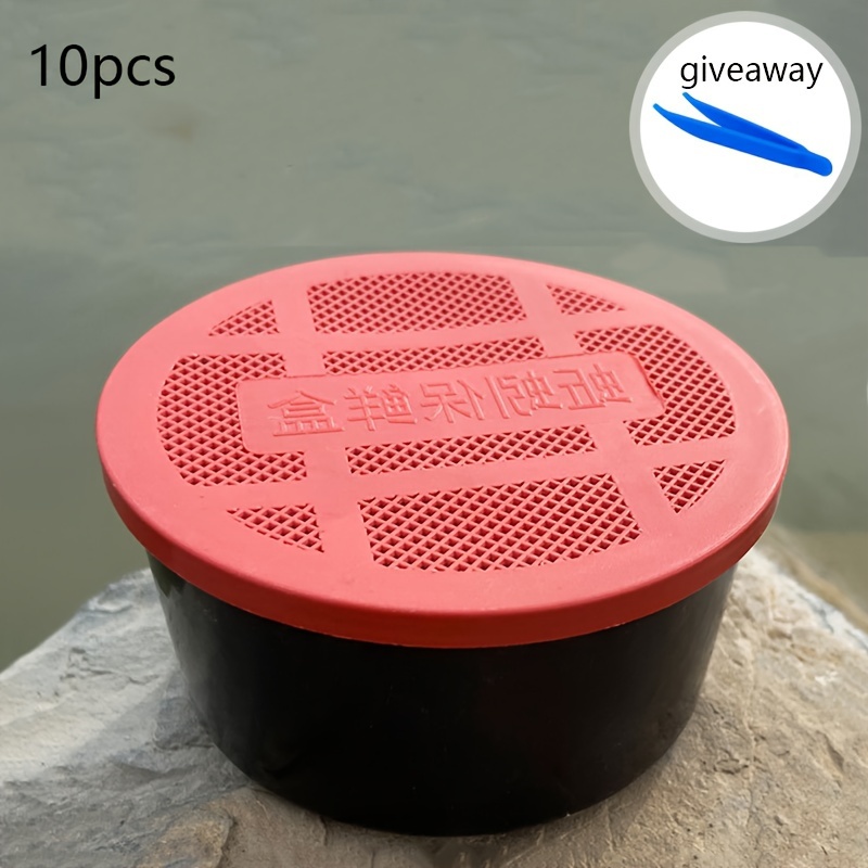 Plastic Earthworm Live Bait Box Small Red Worm Storage Box - Temu