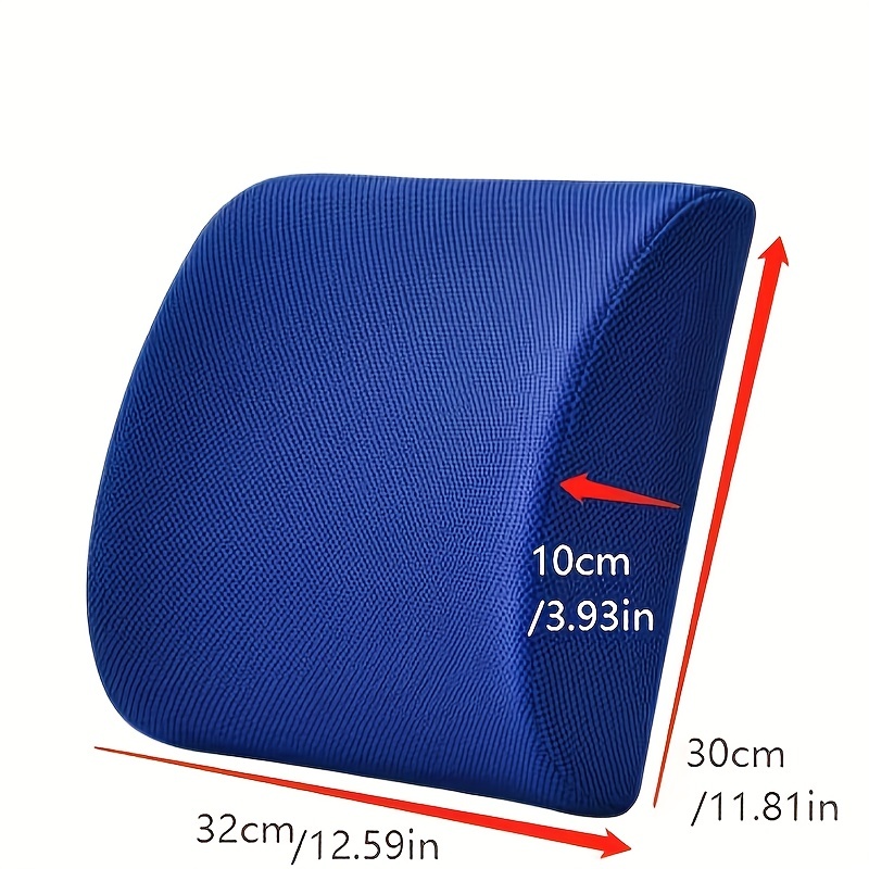 Bonmedico Back Support Pillow -Posture and Lumbar Support-Ergonomic,Memory  Foam-Black