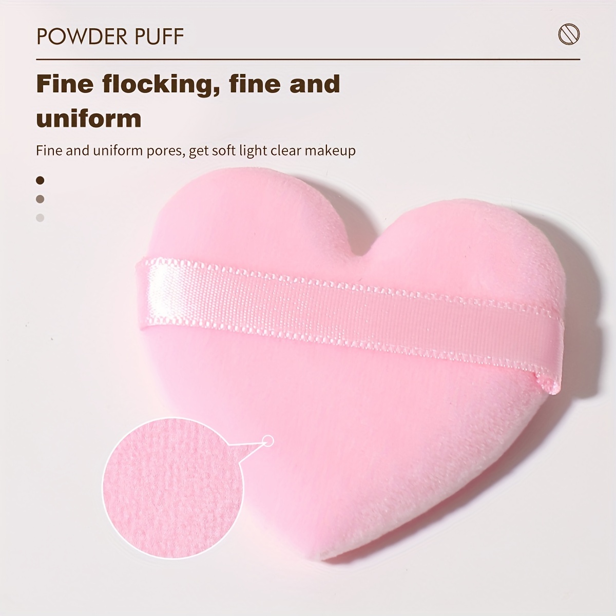 Heart Shape Makeup Powder Puff For Loose Powder Mineral - Temu