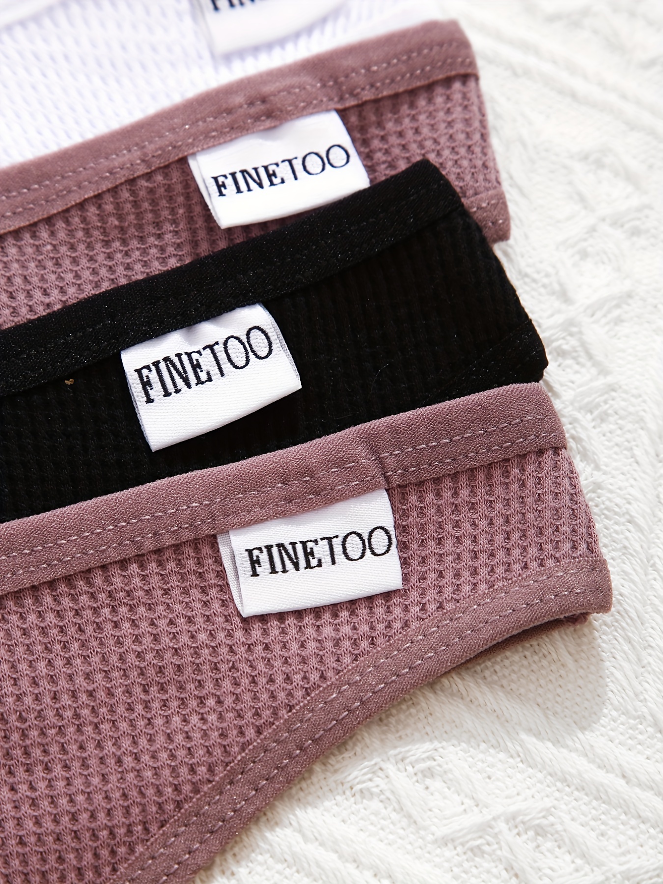  FINETOO Cotton Thongs for Women Breathable Stretch Hipster  Panties Sexy High Waisted Thong Underwear S-XL : Clothing, Shoes & Jewelry