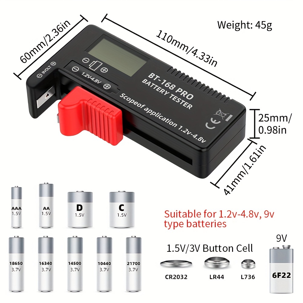 Comprobador de pilas / baterias - analogico > pilas > energia > tester pilas
