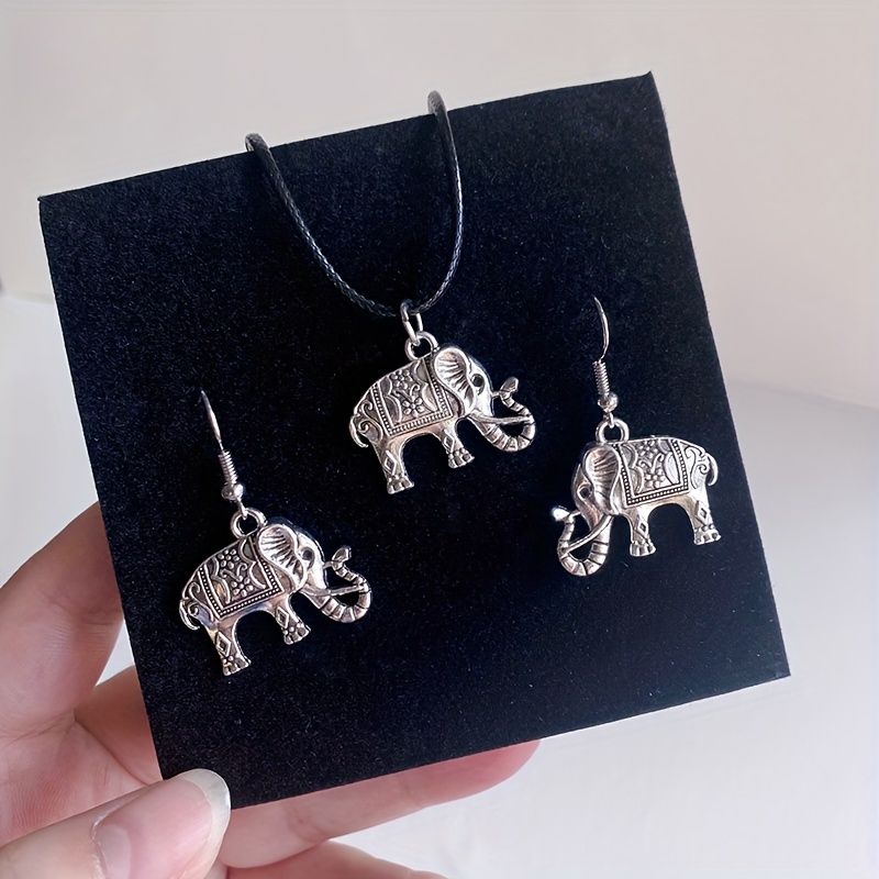 Elephant jewelry set sale