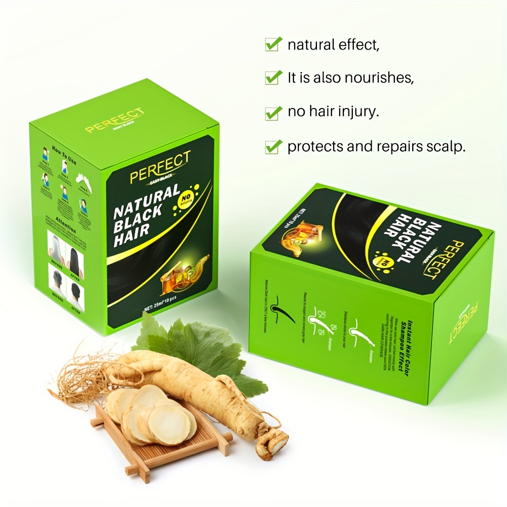 10pcs Box Natural Hair Volumizing Shampoo Paraben & Sulfate Free