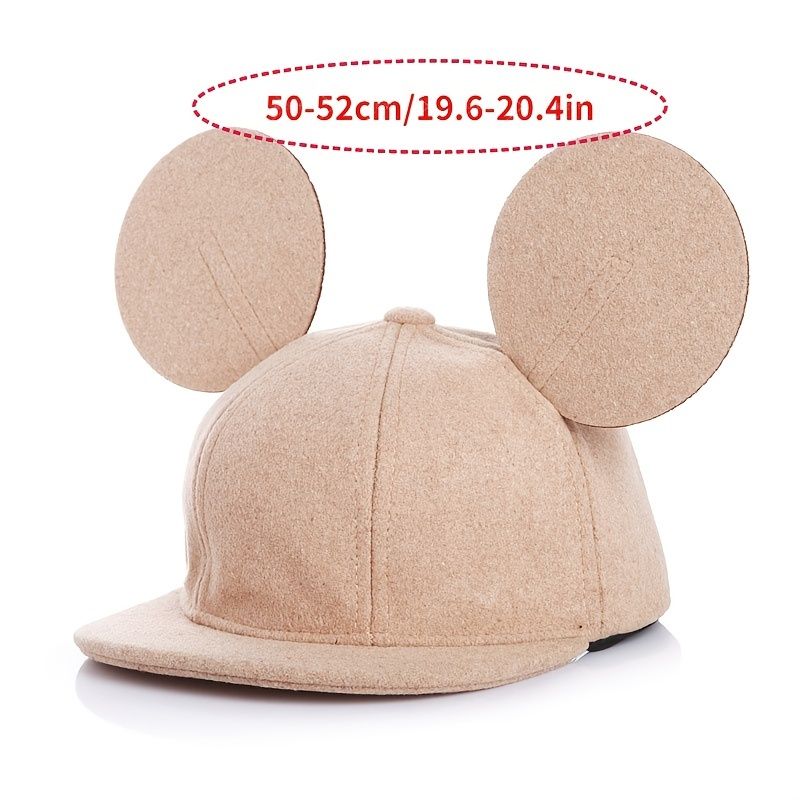 Boys Cute Cartoon Mouse Ear Hip Hop Style Baseball Cap Decorative  Accessories Holiday Gift | Check Out Today's Deals Now | Temu
