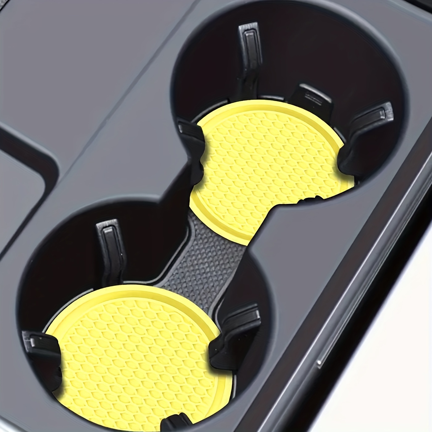 4 Pack Car Cup Holder Coaster, 2.75 Inch Diameter Non-Slip