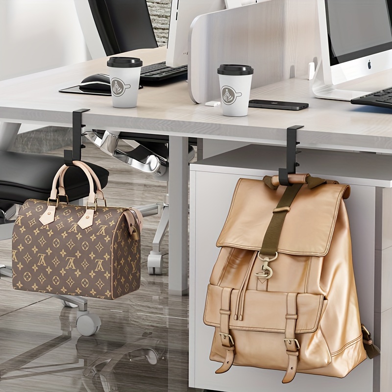 Adjustable Desk Edge Hook Backpack Storage Hanging Bag Punch - Temu