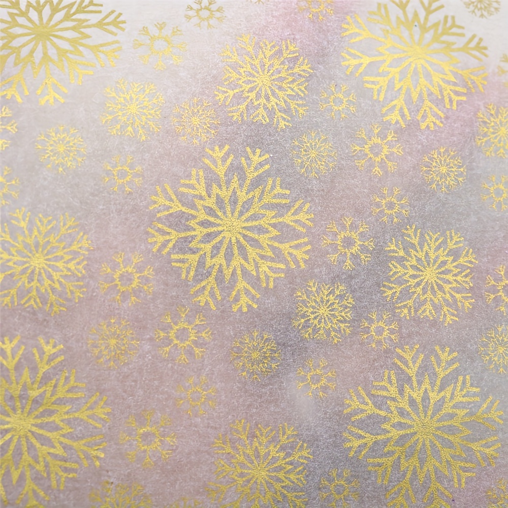 Snowflake Print Wrapping Tissue Paper Christmas New Year - Temu