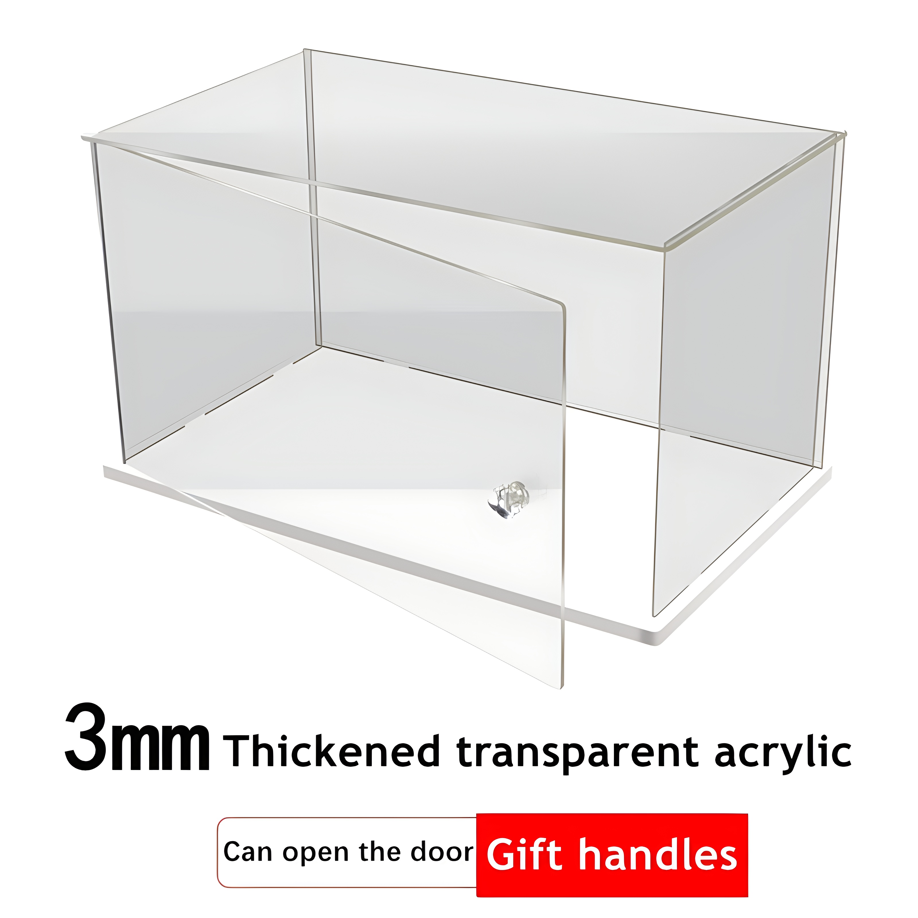 1Pc Transparent Acrylic Boxes With Cover Plastic Organizer Small Gift  Square Packing Box Food Candy Storage Container For Home