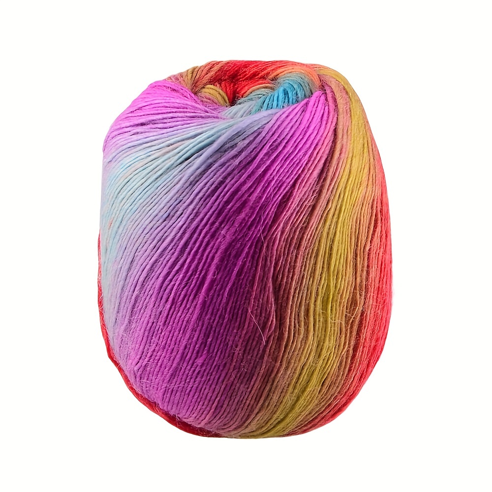 60% Wool Rainbow Yarn For Crocheting 40% Man Made Fiber Acrylic Yarn For  Knitting Colorful Lana Knit Sweater Shawl Hat Line Crochet Scarf Bag  Blanket Threads - Temu Norway