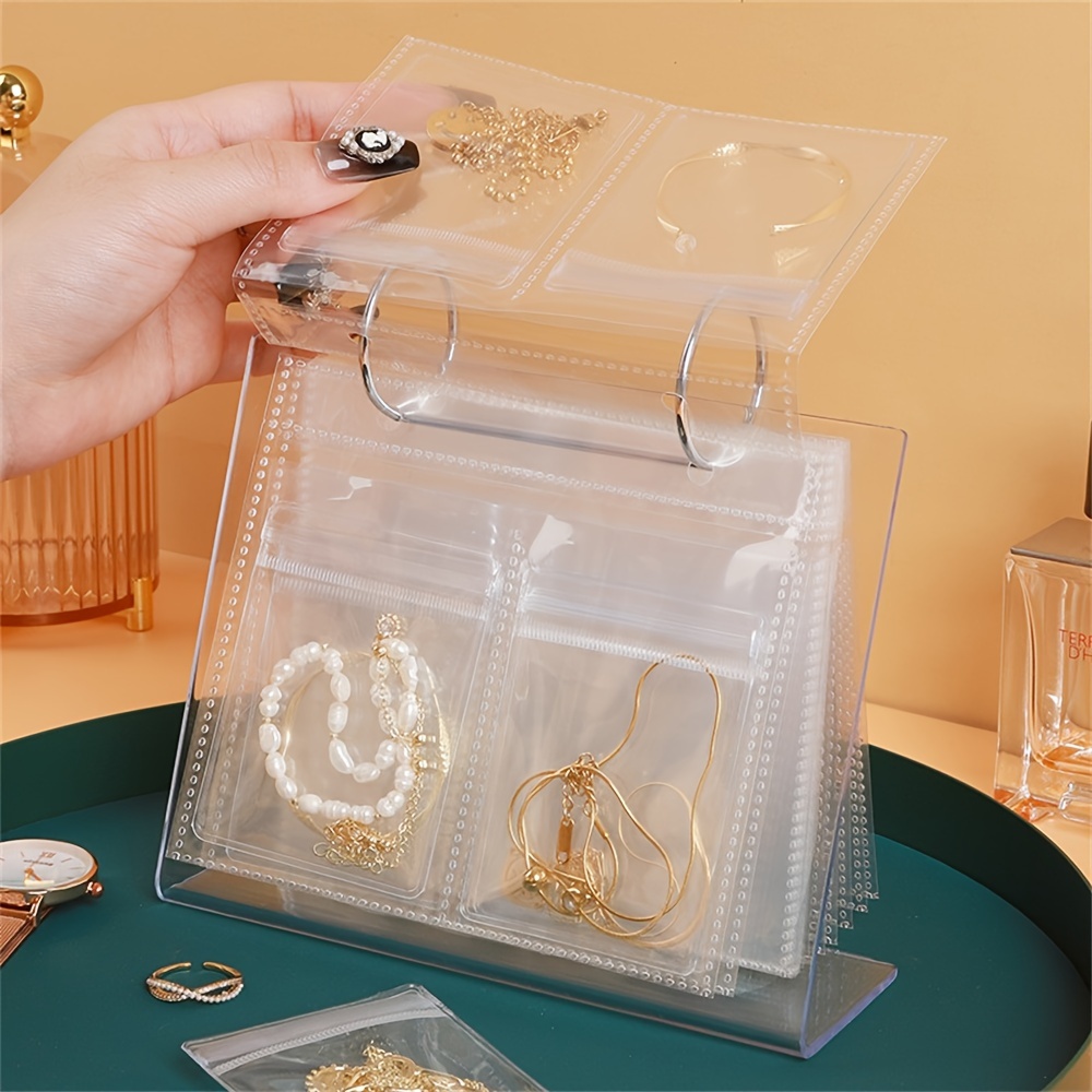 Clear Plastic Jewelry Storage Rack 30 Pockets Portable - Temu