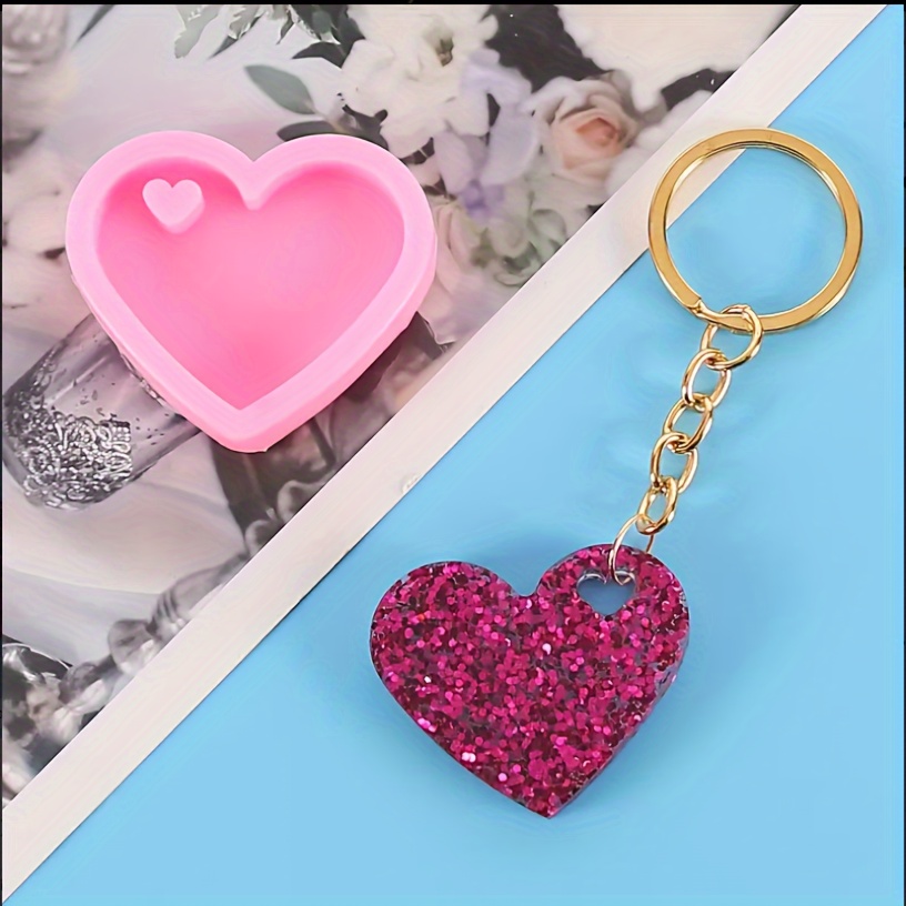 Epoxy Resin Keychain Pendant, Silicone Keychain Pendant