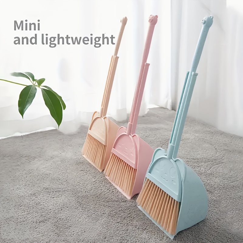 Toddler Cleaning Set, Kids Broom Set,Small Broom and Dustpan Set,Household  Mini Kid Broom and Dustpan Set, Toddler Broom and Cleaning Set,Suitable for