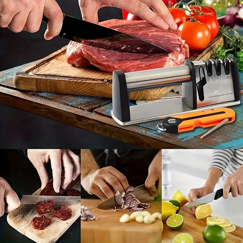 4-in-1knife sharpener, 3-Stage knife sharpeners for kitchen knives