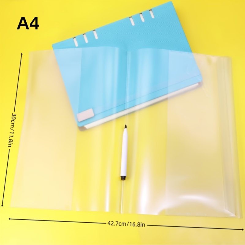 16K Waterproof Clear Textbook Cover, 5, 38 X 27 X 0 2cm, Note Book
