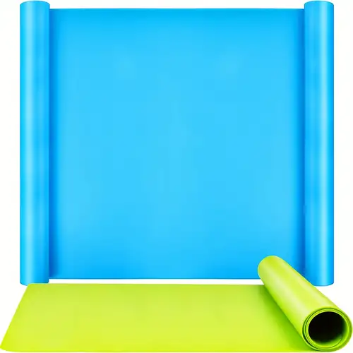  Silicone Mats for Crafts, Halibutfly Non Stick Silicone Mat  with Paint Brush Holder, Silicone Craft Mat for Painting, Resin Casting and  Clay(Blue)) : Home & Kitchen