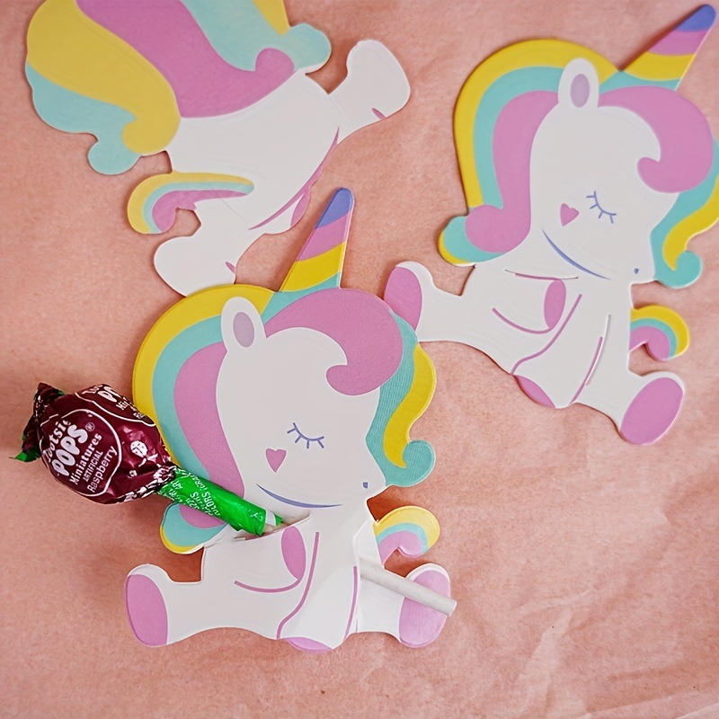 Porta lecca lecca tema unicorno - Unicorn lollipop wrapper - Incartando  Incantando
