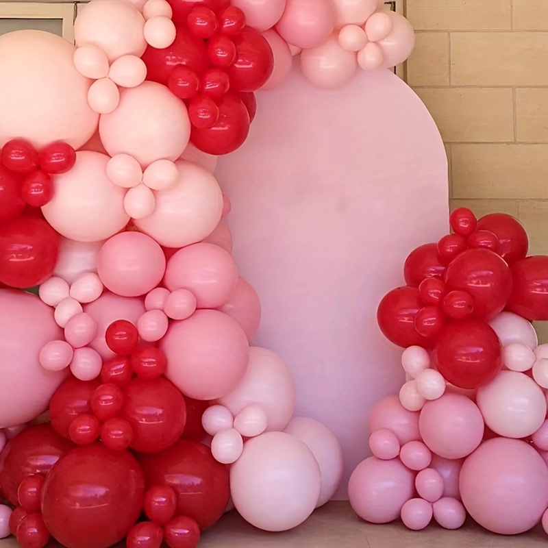 114pcs Arco Globos San Valentín 500 Pétalos Rosa Roja, Guirnalda Globos  Rojos, Blancos Rosados, Globo Papel Aluminio Rojo, Globo Confeti, Arco Globos  San Valentín, Adecuado Bodas Fiestas Compromiso - Juguetes - Temu Chile