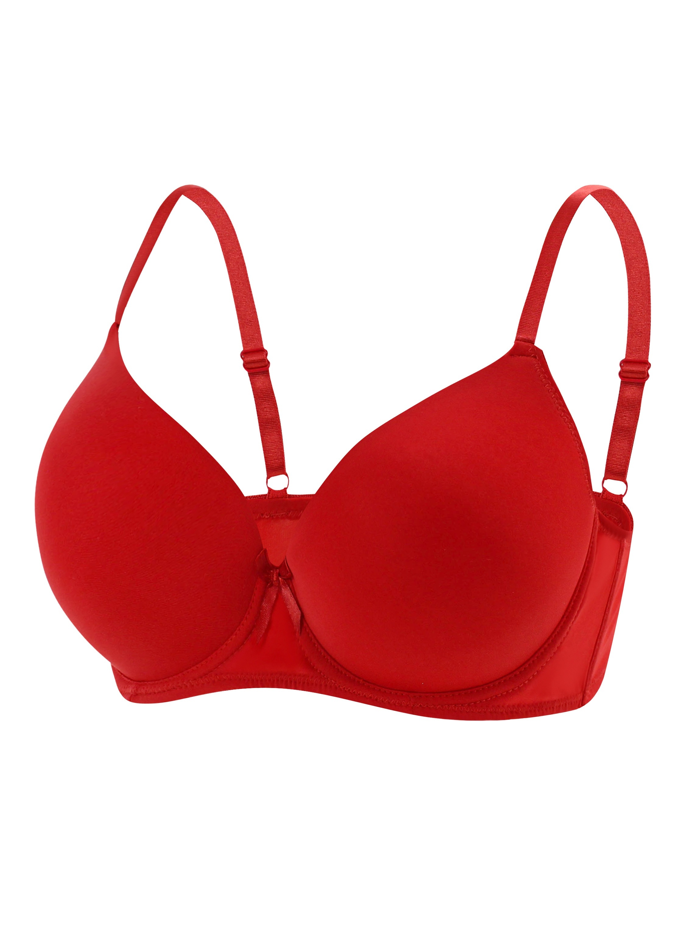 Underwired bra transparent soft cup women's lingerie underwear white black  red