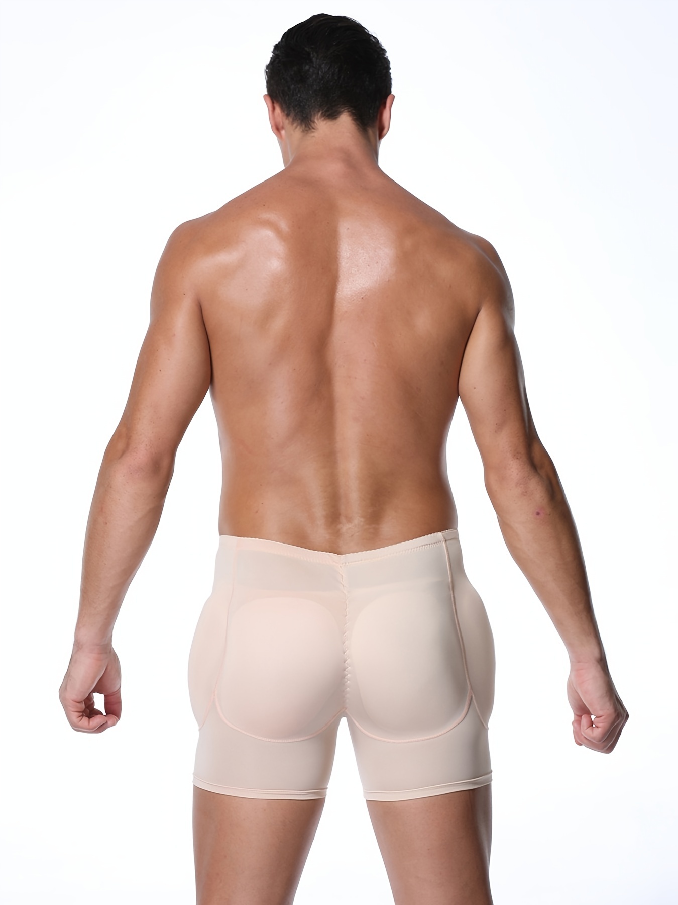 Men's Padded Underwear Brief Boxers Butt Lifter Hip Enhancer Shorts Shaper  Pants