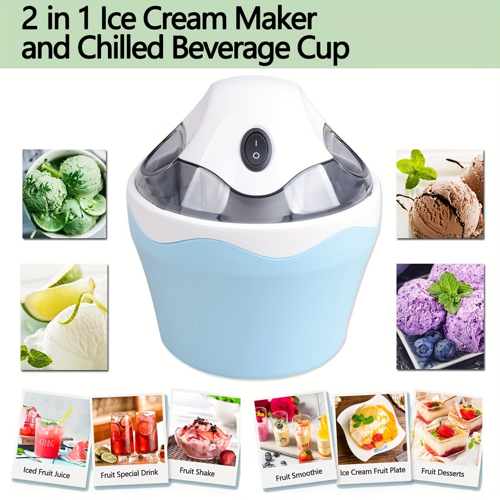 Máquina automática de helados de 0.6 litros, máquina para hacer helados en  15 minutos para hacer helados hechos en casa