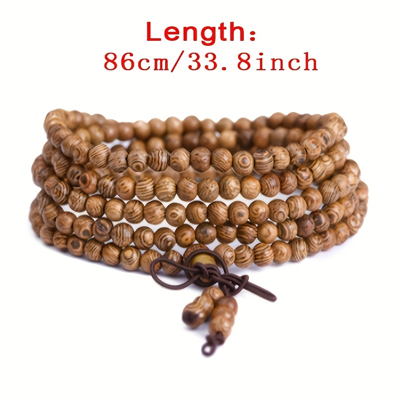 Natural multi-treasure wood beads bracelet sandalwood beads wholesale -  American Bead Corp