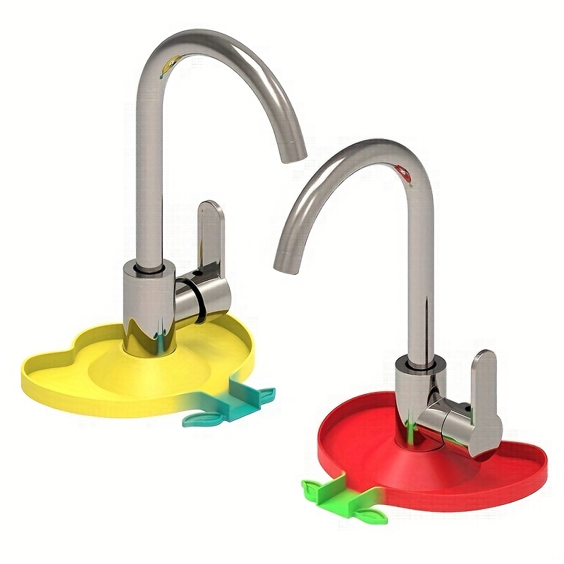 1pc Faucet Splash Pad, Silicone Kitchen Sink Faucet Mat, Behind Sink ...