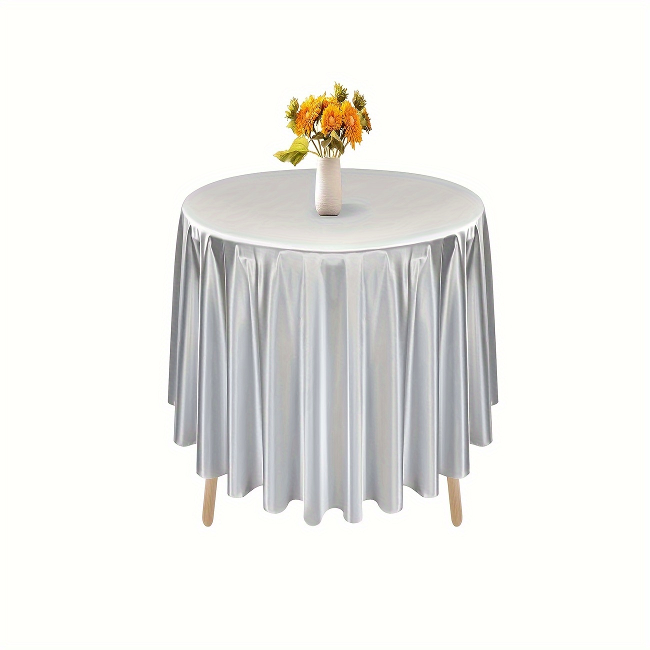 145 Cm/175 Cm/180 Cm/228 Cm Diametro Tovaglia Rotonda Tessuto Di Raso  Tovaglie Di Copertura Decorazione Di Cerimonia Nuziale Banchetto  Complementi Arredo Casa Da 5,62 €