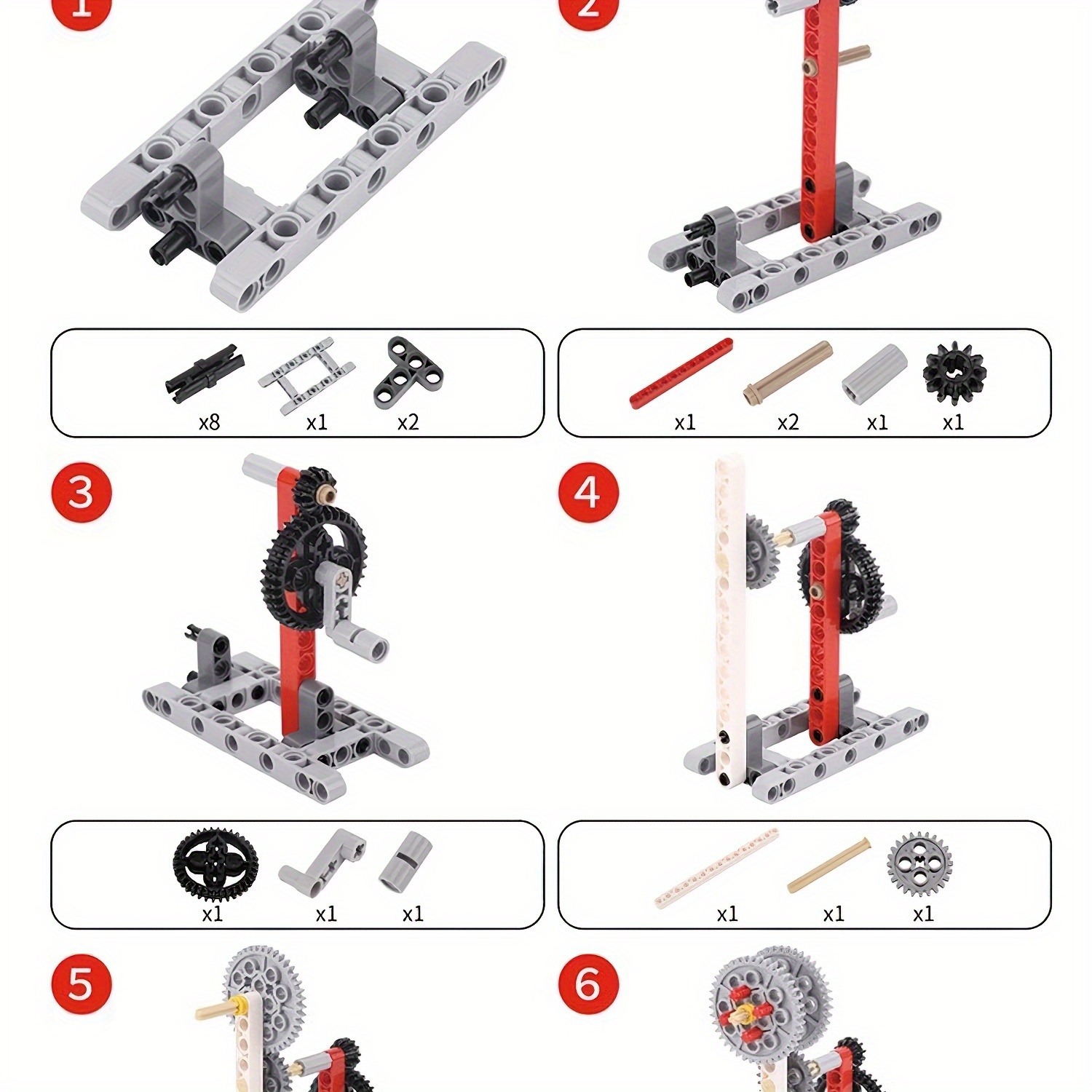 548pcs technical building blocks set car gears axles wheels Temu