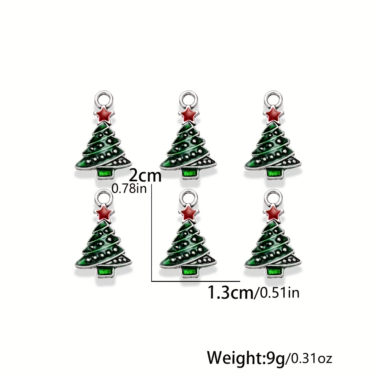 10pcs) 2cm Christmas Bells Christmas Tree Decorations Christmas Decorations  Crafts Accessories