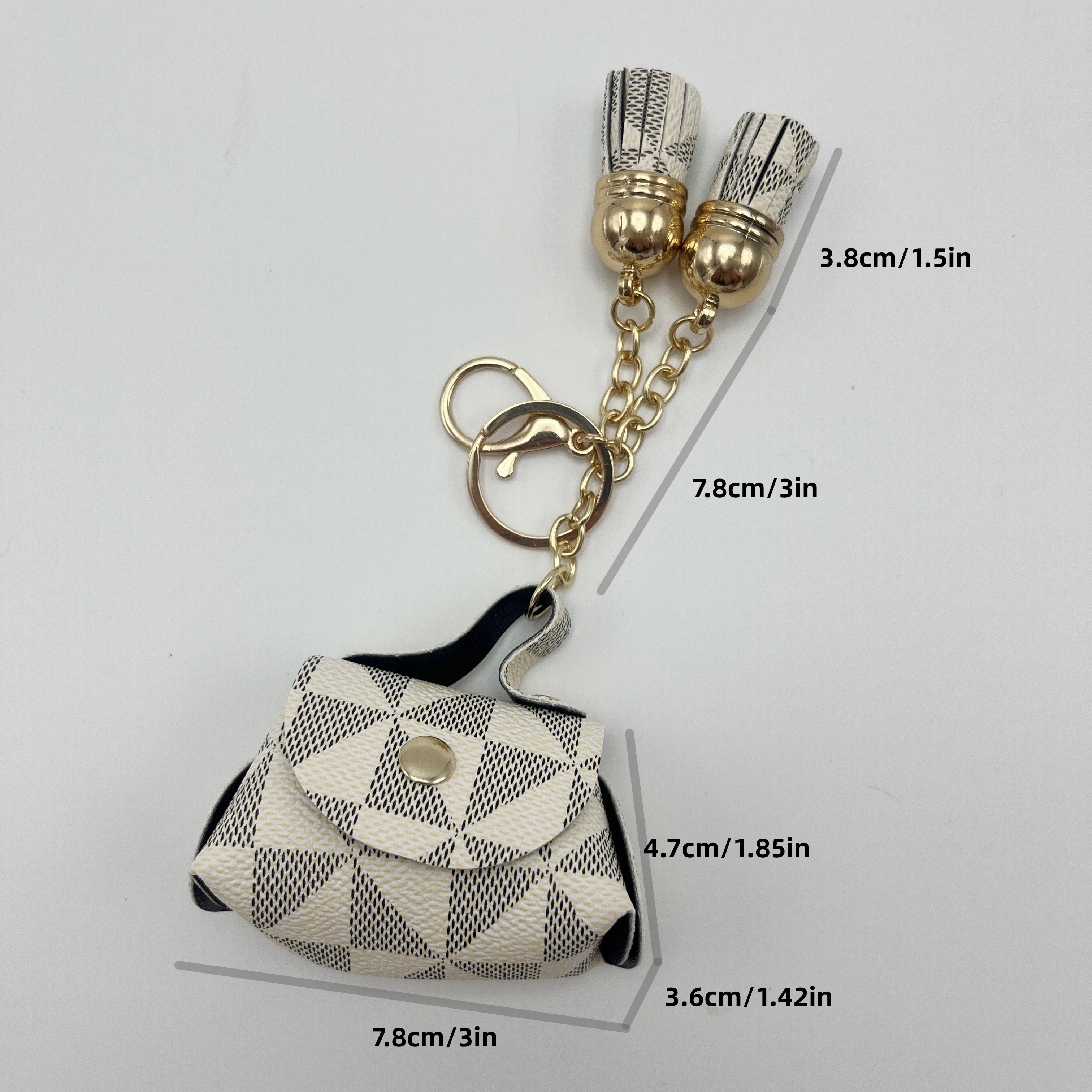 Mini Vintage Zipper Coin Purse, Portable Clutch Bag, Versatile Keychain Bag  With Keyring - Temu Japan