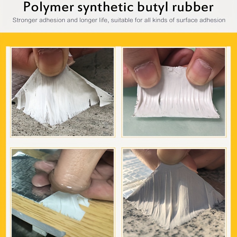  MYAMIA Cintas de goma butílica del papel de aluminio Cinta  impermeable autoadhesiva para calafateo de tuberías de techo Cinta conducta  Super Fix - 5Cm : Industrial y Científico