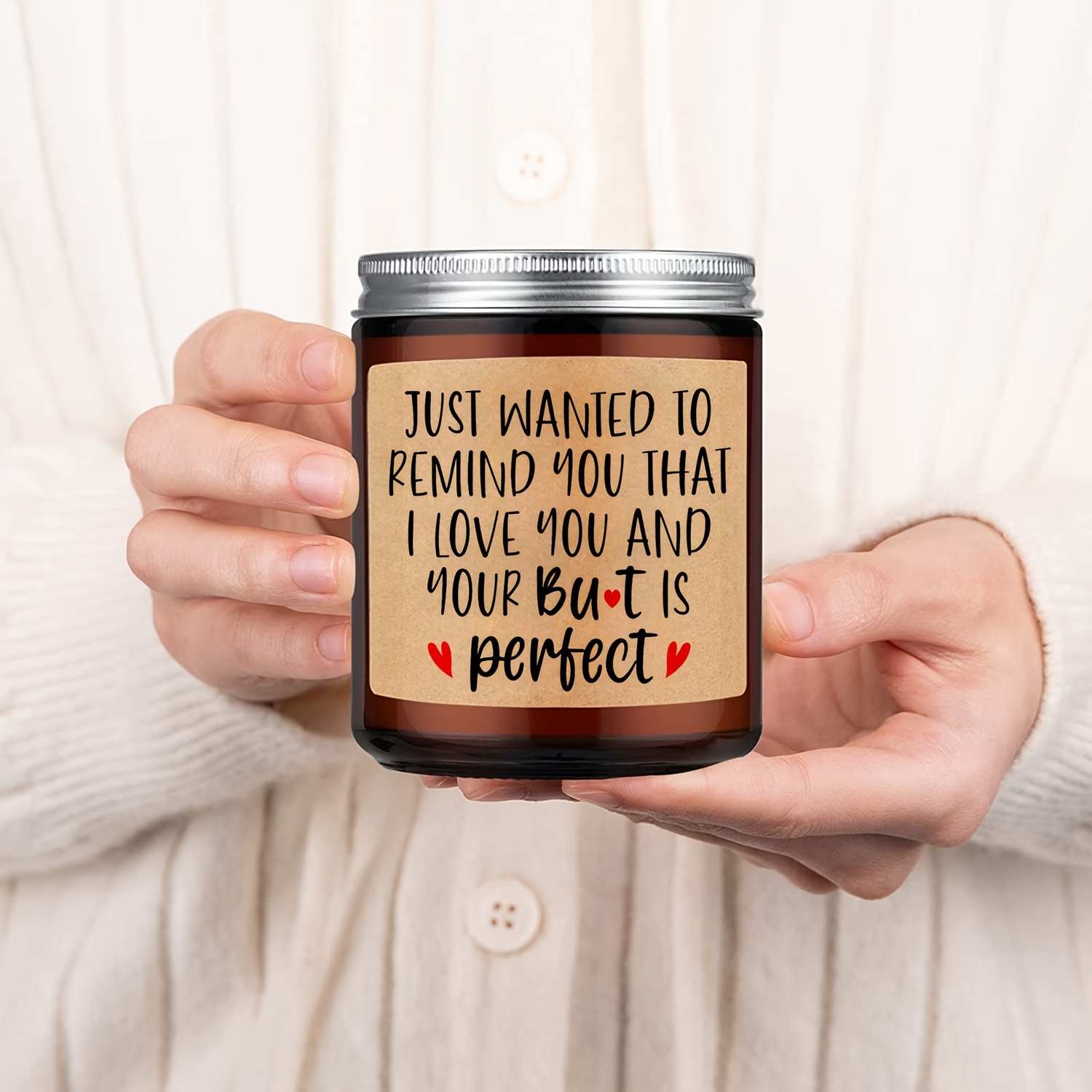 Lavender Scented Candle, Aromatherapy Jar Candles, Funny Boyfriend