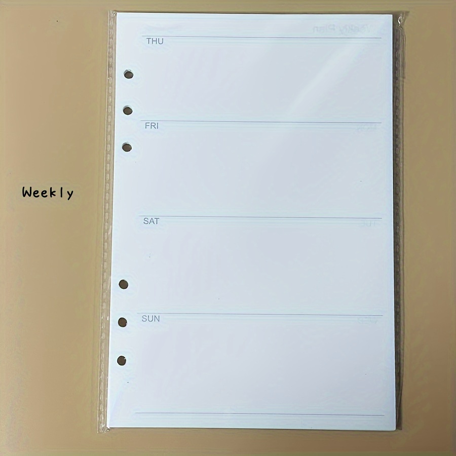 6-hole 45-page A5 Notebook With Replaceable Inserts