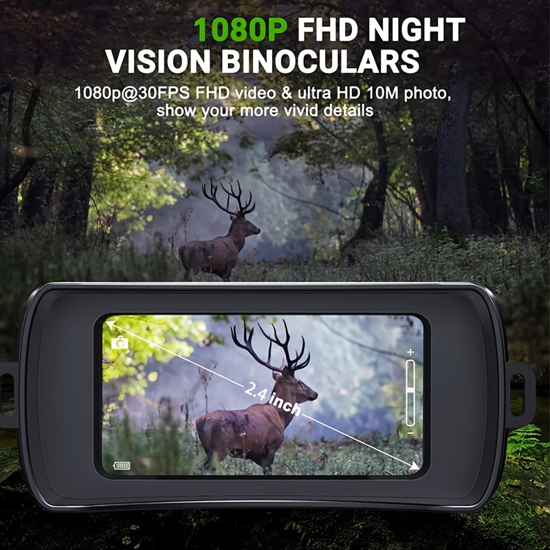 Dispositivo de Visión Nocturna 1080P, Binoculares Impermeables de CACAGOO